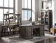 Magnussen Home® Sutton Place Weathered Charcoal Gray Bookshelf-1