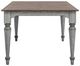 Flexsteel® Plymouth Brown Dining Table with Distressed Graywash Base-3