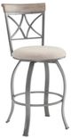 Powell® Hamilton Birch Silver/Pewter Gray Swivel Bar Stool-0