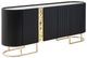 Michael Amini® Lisbon Silken Matte Black Console Table-0