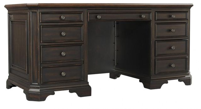 Aspenhome® Hampton Black Cherry 66" Executive Desk-0