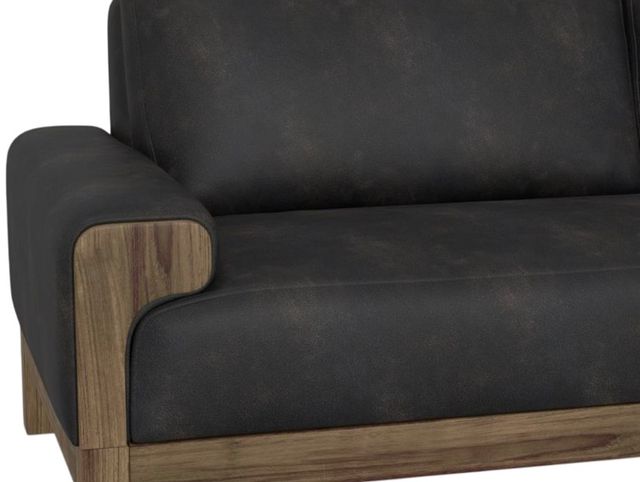 International Furniture Direct Sedona Black/Lacquer Caramel Loveseat-3