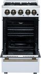 FORNO® Lamazze Alta Qualita 20" White Freestanding Gas Range-4