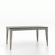 Canadel Customizable Gourmet 62" VE Tapper Leg Dining Table-2