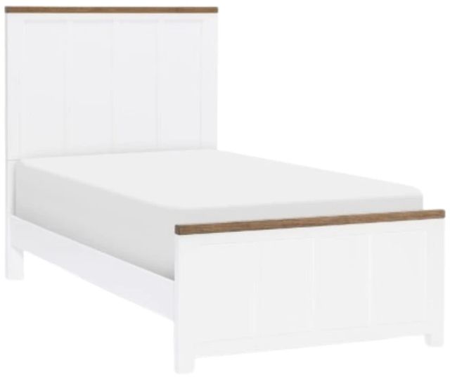 Legacy Classic Dutton Natural White Youth Twin Panel Bed-0