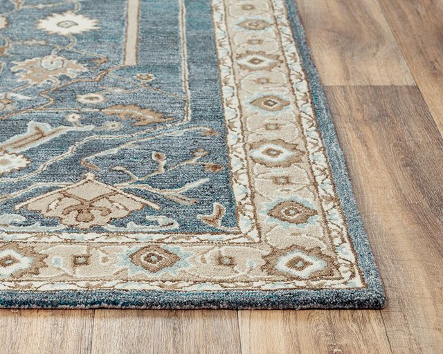 Rizzy Home Essence Blue 5'x8' Rectangular Rug-4