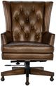 Hooker® Furniture EC Finley Checkmate Pawn Leather Executive Swivel Chair-2