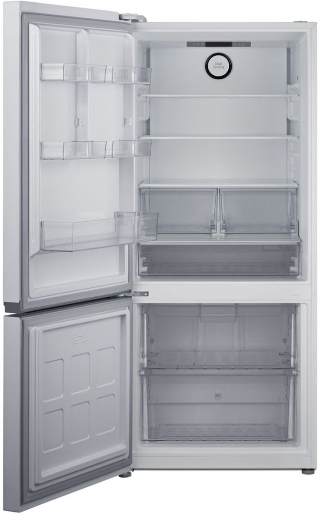 Summit® 30" 16.1 Cu. Ft. Stainless Steel Counter Depth Bottom Freezer Refrigerator-3