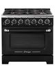 Unique Appliances Classic Retro 30" Midnight Black Freestanding Gas Range-1