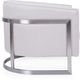 Decor-Rest® Furniture LTD 2781 White/Silver Accent Chair-1