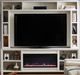 aspenhome® Tatum White 96'' Fireplace Console and Hutch-0