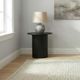 Coaster® Hamlyn Black Round Fluted Occasional Side End Table-1