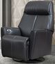 Via Furniture 80 Black Power Swivel Rocker Recliner-0