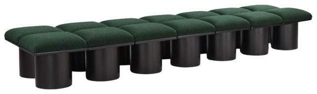 Meridian Furniture Pavilion 14-Piece Green/Black 109" Modular Bench Set-0