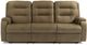 Flexsteel® Arlo Fossil Power Reclining Sofa with Power Headrests-2