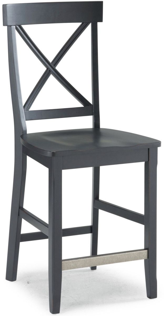 homestyles® Nantucket Black Counter Stool-0