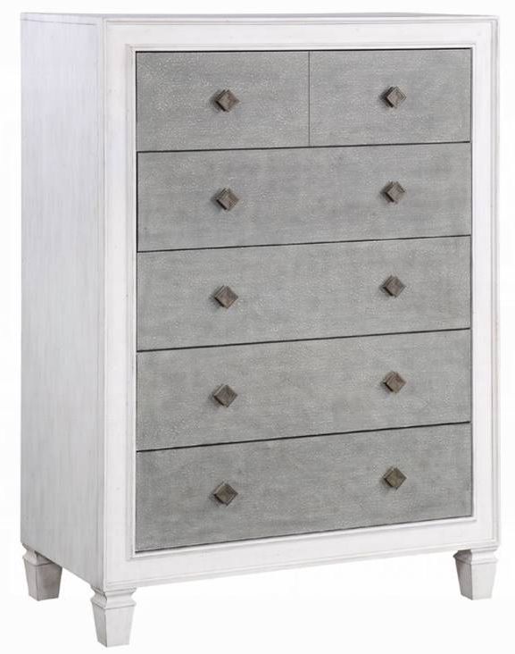 ACME Furniture Katia Rustic Gray/White Chest-0