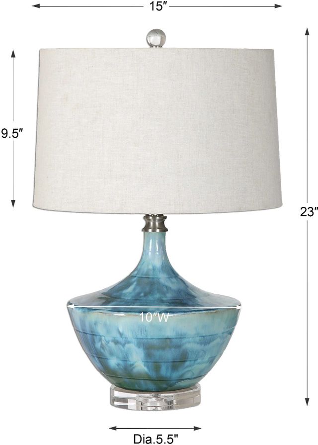 Uttermost® Chasida Blue Table Lamp-2