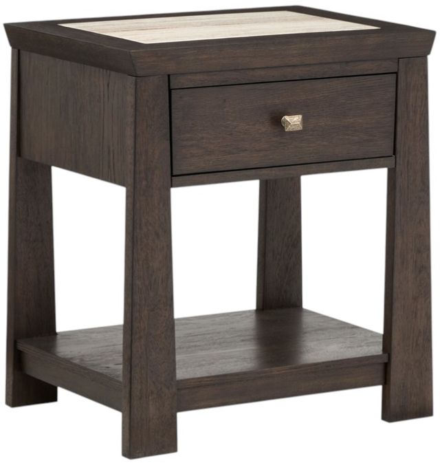 Magnussen Home® Tauren Coffee Bean Brown Open Nightstand-0