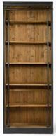 Magnolia Home by Joanna Gaines Ellory Brown/Matte Black Bookcase and Ladder-3