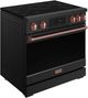 Thor Kitchen® Gordon Ramsay Collection 36" Black Pro Style Induction Range with Tilt Panel Touch Control and Rose Gold Trim-2