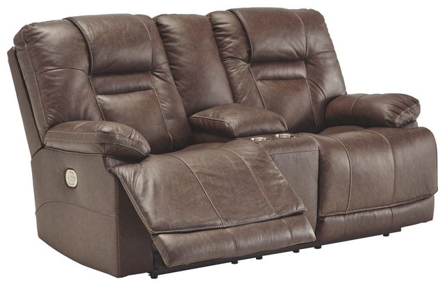Signature Design by Ashley® Wurstrow 2-Piece Umber Living Room Set with Power Reclining Sofa-2