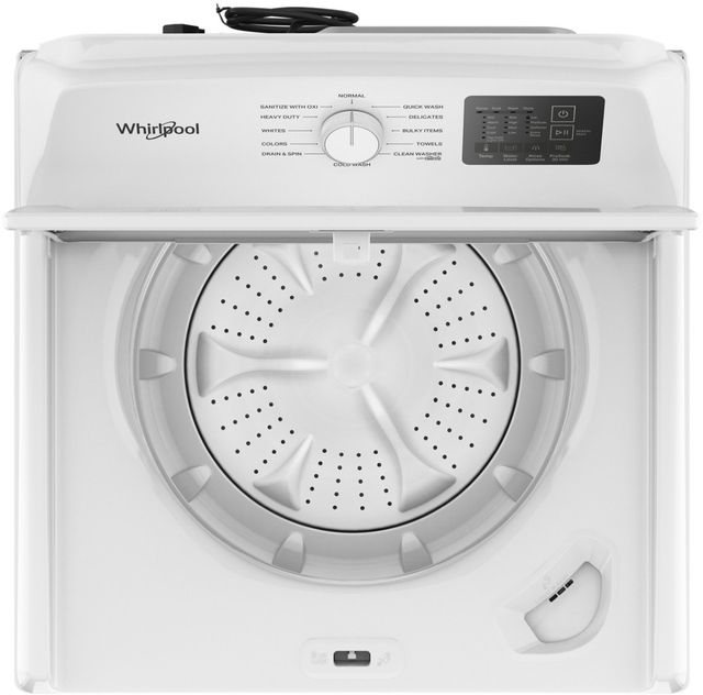 Whirlpool® White Top Load Washer & Electric Dryer Laundry Pair-2