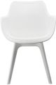 A & B Home White Arm Chair-1