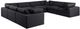 Meridian Furniture Comfy 8-Piece Black 158" Modular Sectional-0