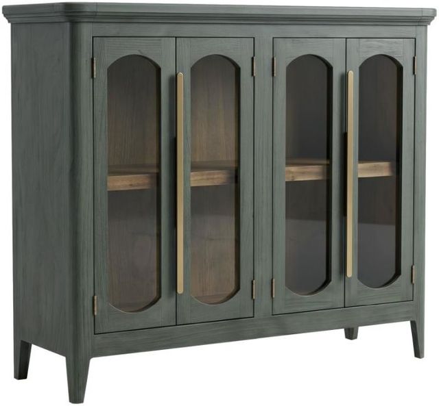International Furniture Direct Brava Green 4-Door Console-0