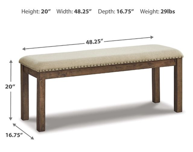 Signature Design by Ashley® Moriville BeigeUpholstered Bench-2