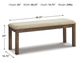 Signature Design by Ashley® Moriville BeigeUpholstered Bench-2