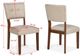 Crown Mark Gregory Beige/Brown Upholstered Dining Side Chair-2