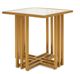 VIG Furniture Modrest Clear/Gold End Table-0