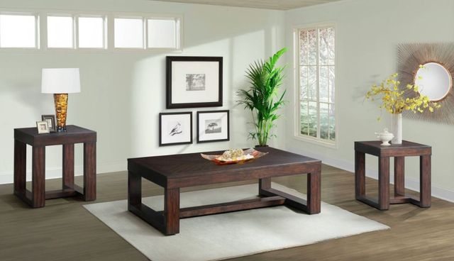 Elements International Hardy Cherry End Table-1