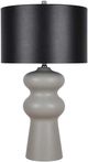 Classy Living Echo Essence Textured Gray Table Lamp-0