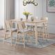 New Classic® Home Furnishings Oscar 5-Piece White Ash Counter Dining Set-1