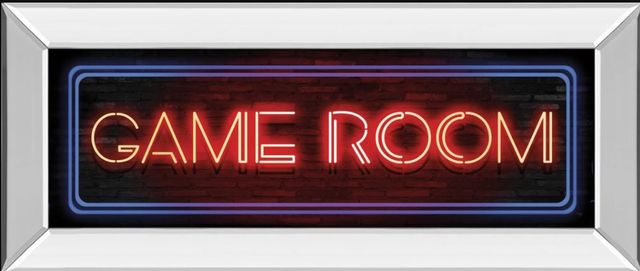 Classy ArtGame Room Neon Sign by Mollie B Mirror Framed Wall Art-0