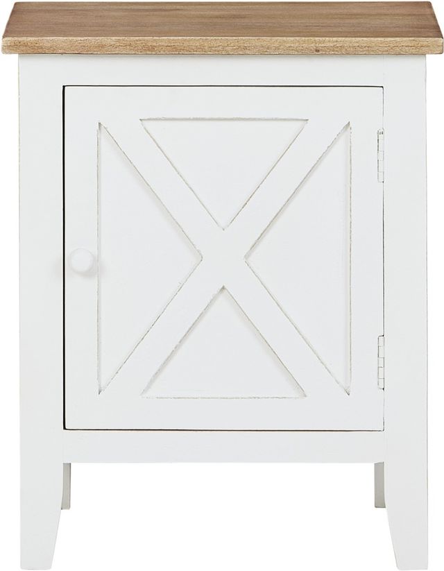 Signature Design by Ashley® Gylesburg Cream/Brown Accent Cabinet-0