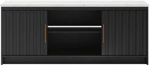 Signature Design by Ashley® Cadmori Black/White XL TV Stand with Fireplace Option-2