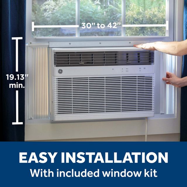 GE® 18,000 BTU Smart Heat/Cool Electronic Window Air Conditioner for Extra-Large Rooms up to 1000 sq. ft.-5
