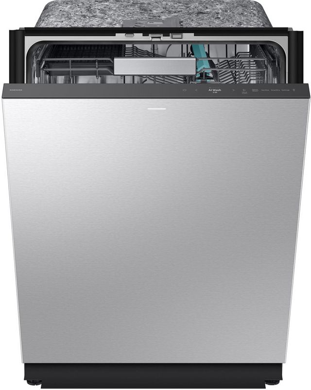 Samsung Bespoke 24" Fingerprint Resistant Stainless Steel Top Control Built In Smart Dishwasher with 3rd Rack Washing System-3