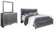 Signature Design by Ashley® Lodanna 2-Piece Gray King Panel Bed Set-0