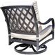 CabanaCoast® Customizable Carleton Aluminum Outdoor Lounge Swivel Rocker Chair-2
