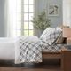 Olliix by True North by Sleep Philosophy Cozy Flannel Blue Plaid California King Cotton Printed Sheet Set-4