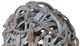 A & B Home Gray/White Tangled Snake Wood Sphere Decorative Object-1