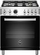 Bertazzoni Professional Series 30" Black Freestanding Duel Fuel Range-0