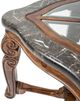 Michael Amini® Tuscano Glass Top End Table with Melange Base-2