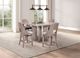 Furniture of America® Sterling West White Oak Square Counter Table-1