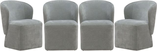 Liberty Furniture 4-Piece Sapphire Shelter Side Panels Chair Set-0